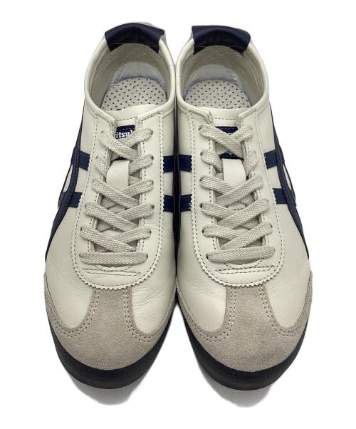Onitsuka Tiger（オニツカタイガー）Onitsuka Tiger (オニツカタイガー) MEXICO'66 ベージュ×ネイビー サイズ:CM25.0の古着・服飾アイテム