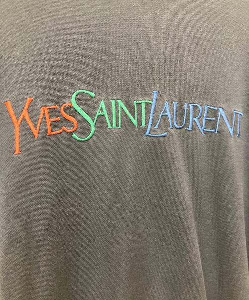Yves Saint Laurent（イヴサンローラン）Yves Saint Laurent (イヴサンローラン) ロゴスウェット ブラック サイズ:Lの古着・服飾アイテム