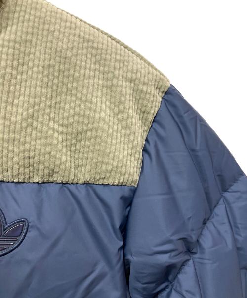adidas（アディダス）adidas (アディダス) ストリートダウンジャケット ネイビー×グレー サイズ:XLの古着・服飾アイテム