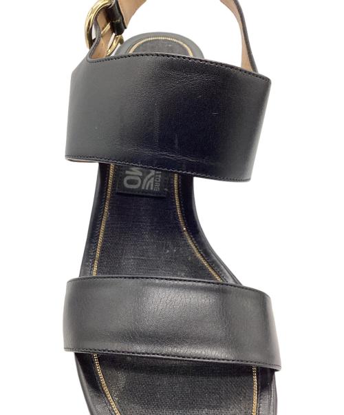 Salvatore Ferragamo（サルヴァトーレ フェラガモ）Salvatore Ferragamo (サルヴァトーレ フェラガモ) ミュール ブラック サイズ:5 1/2の古着・服飾アイテム