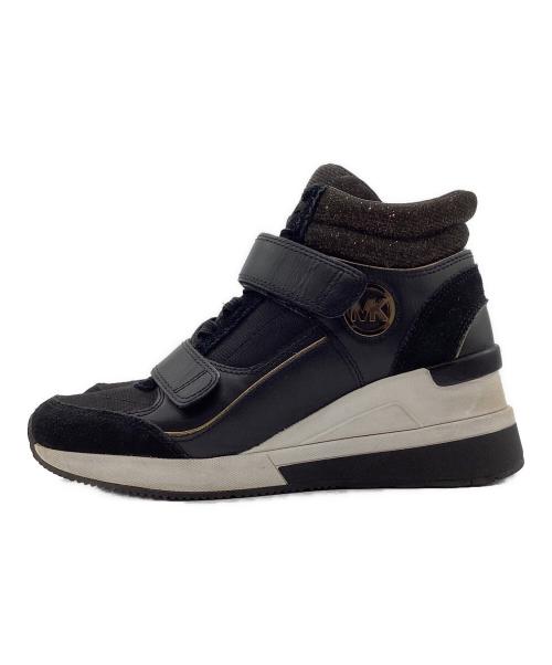MICHAEL KORS（マイケルコース）MICHAEL KORS (マイケルコース) ハイカットスニーカー ブラック サイズ:7Mの古着・服飾アイテム
