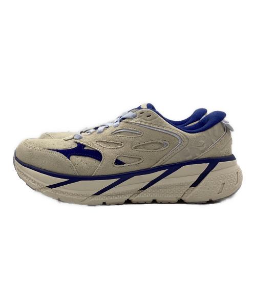 HOKAONEONE（ホカオネオネ）HOKAONEONE (ホカオネオネ) CLIFTON アイボリー×ブルー サイズ:UK6の古着・服飾アイテム