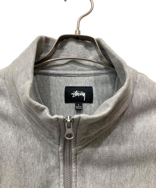 stussy（ステューシー）stussy (ステューシー) ハーフジップスウェット グレー サイズ:Lの古着・服飾アイテム