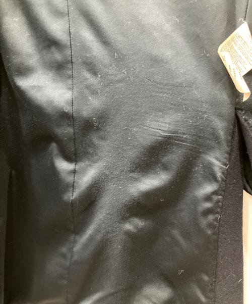 EMPORIO ARMANI（エンポリオ アルマーニ）EMPORIO ARMANI (エンポリオ アルマーニ) ウールダブルフーデッドコート ネイビー サイズ:52の古着・服飾アイテム