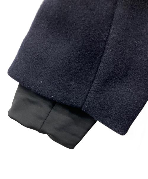 EMPORIO ARMANI（エンポリオ アルマーニ）EMPORIO ARMANI (エンポリオ アルマーニ) ウールダブルフーデッドコート ネイビー サイズ:52の古着・服飾アイテム