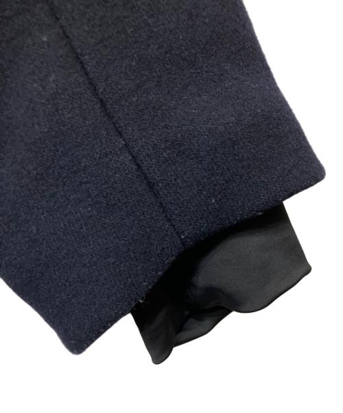 EMPORIO ARMANI（エンポリオ アルマーニ）EMPORIO ARMANI (エンポリオ アルマーニ) ウールダブルフーデッドコート ネイビー サイズ:52の古着・服飾アイテム