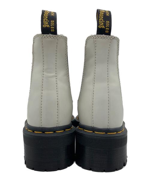 Dr.Martens（ドクターマーチン）Dr.Martens (ドクターマーチン) 厚底チェルシーブーツ ホワイト×ブラック サイズ:UK3の古着・服飾アイテム
