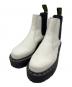 Dr.Martens（ドクターマーチン）の古着「厚底チェルシーブーツ」｜ホワイト×ブラック