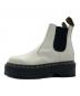 Dr.Martens (ドクターマーチン) 厚底チェルシーブーツ ホワイト×ブラック サイズ:UK3：13000円