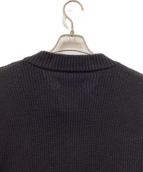 GOAT ESSENCE（ゴートエッセンス）GOAT ESSENCE (ゴートエッセンス) MOTORCYCLE KNIT JACKET ブラック サイズ:Fの古着・服飾アイテム