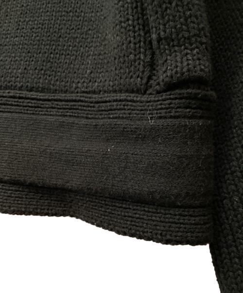 GOAT ESSENCE（ゴートエッセンス）GOAT ESSENCE (ゴートエッセンス) MOTORCYCLE KNIT JACKET ブラック サイズ:Fの古着・服飾アイテム