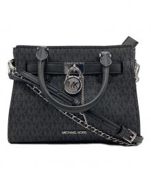 MICHAEL KORS（マイケルコース）の古着「ハミルトン スモール シグネチャーロゴ サッチェル」｜ブラック