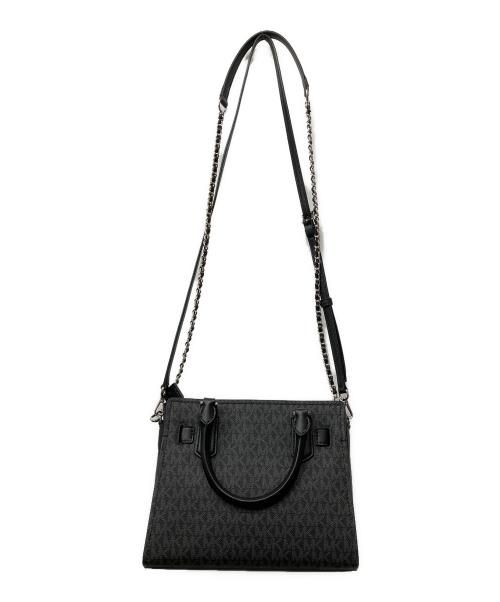 MICHAEL KORS（マイケルコース）MICHAEL KORS (マイケルコース) ハミルトン スモール シグネチャーロゴ サッチェル ブラックの古着・服飾アイテム