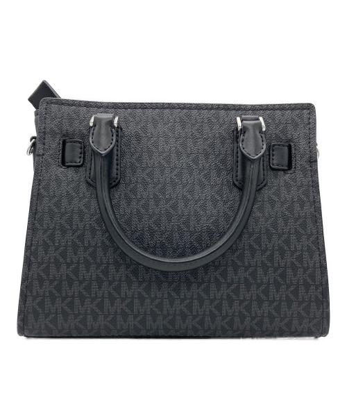 MICHAEL KORS（マイケルコース）MICHAEL KORS (マイケルコース) ハミルトン スモール シグネチャーロゴ サッチェル ブラックの古着・服飾アイテム