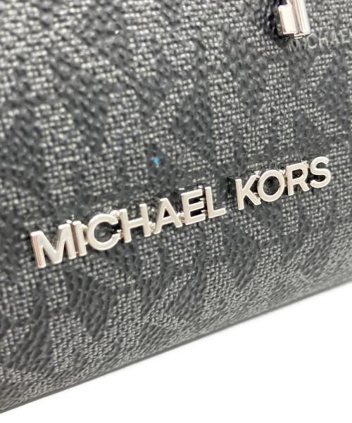 MICHAEL KORS（マイケルコース）MICHAEL KORS (マイケルコース) ハミルトン スモール シグネチャーロゴ サッチェル ブラックの古着・服飾アイテム