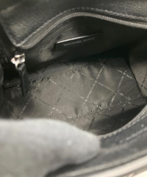 MICHAEL KORS（マイケルコース）MICHAEL KORS (マイケルコース) ハミルトン スモール シグネチャーロゴ サッチェル ブラックの古着・服飾アイテム