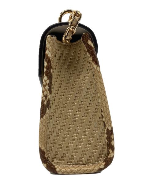 MICHAEL KORS（マイケルコース）MICHAEL KORS (マイケルコース) チェーンショルダーバッグ ベージュの古着・服飾アイテム