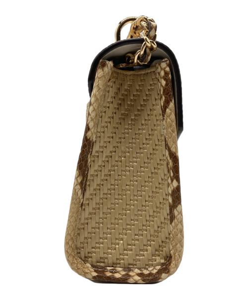 MICHAEL KORS（マイケルコース）MICHAEL KORS (マイケルコース) チェーンショルダーバッグ ベージュの古着・服飾アイテム