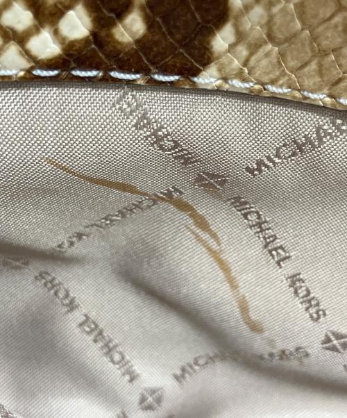 MICHAEL KORS（マイケルコース）MICHAEL KORS (マイケルコース) チェーンショルダーバッグ ベージュの古着・服飾アイテム