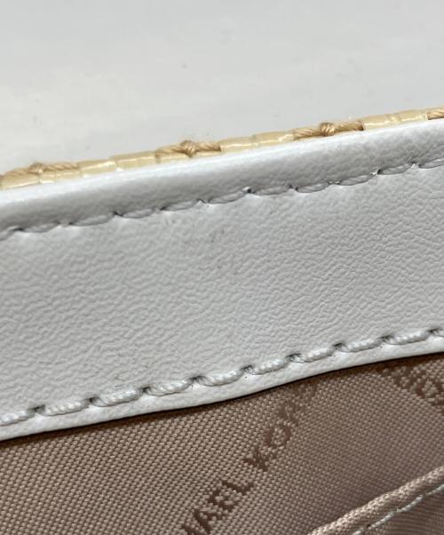 MICHAEL KORS（マイケルコース）MICHAEL KORS (マイケルコース) チェーンショルダーバッグ ベージュの古着・服飾アイテム