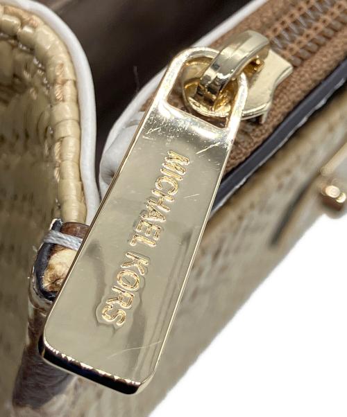 MICHAEL KORS（マイケルコース）MICHAEL KORS (マイケルコース) チェーンショルダーバッグ ベージュの古着・服飾アイテム
