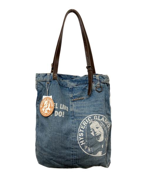 Hysteric Glamour（ヒステリックグラマー）Hysteric Glamour (ヒステリックグラマー) デニムトートバッグ ネイビーの古着・服飾アイテム
