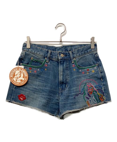 Hysteric Glamour（ヒステリックグラマー）Hysteric Glamour (ヒステリックグラマー) デニムショートパンツ インディゴ サイズ:27の古着・服飾アイテム