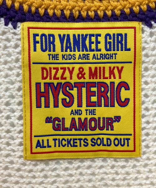 Hysteric Glamour（ヒステリックグラマー）Hysteric Glamour (ヒステリックグラマー) SCRATCHワッペン手編 キャミソール ベージュ サイズ:FREEの古着・服飾アイテム