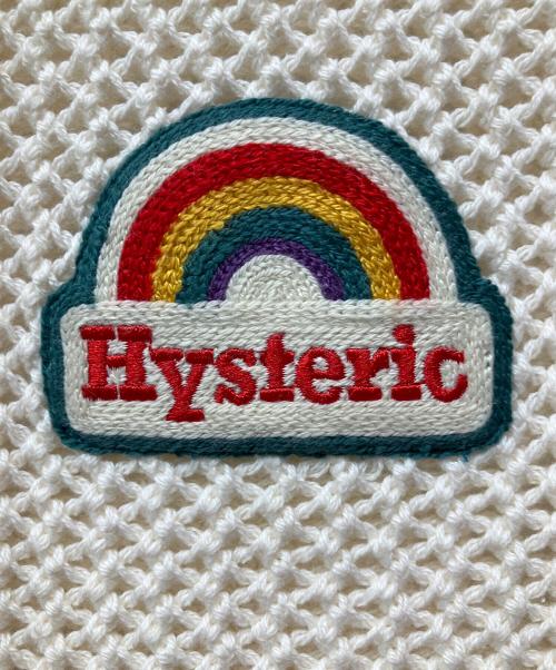Hysteric Glamour（ヒステリックグラマー）Hysteric Glamour (ヒステリックグラマー) SCRATCHワッペン手編 キャミソール ベージュ サイズ:FREEの古着・服飾アイテム