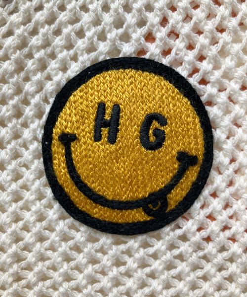 Hysteric Glamour（ヒステリックグラマー）Hysteric Glamour (ヒステリックグラマー) SCRATCHワッペン手編 キャミソール ベージュ サイズ:FREEの古着・服飾アイテム