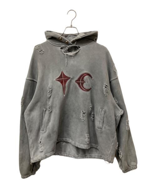 THUG CLUB（サグ クラブ）THUG CLUB (サグ クラブ) プルオーバーパーカー グレー サイズ:2の古着・服飾アイテム