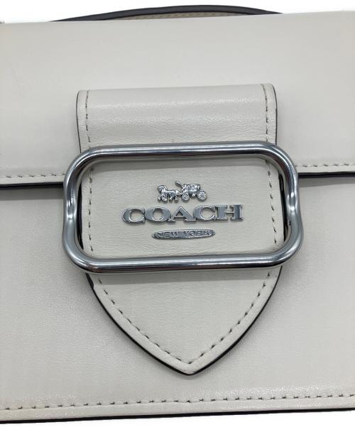 COACH（コーチ）COACH (コーチ) モーガン スクエア クロスボディ シルバー×チョークの古着・服飾アイテム