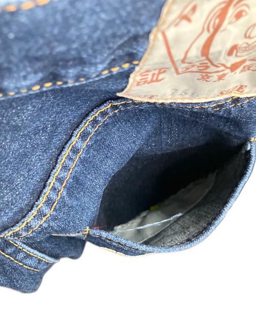 EVISU（エヴィス）EVISU (エヴィス) デニムハーフパンツ インディゴ サイズ:86cm (W34)の古着・服飾アイテム