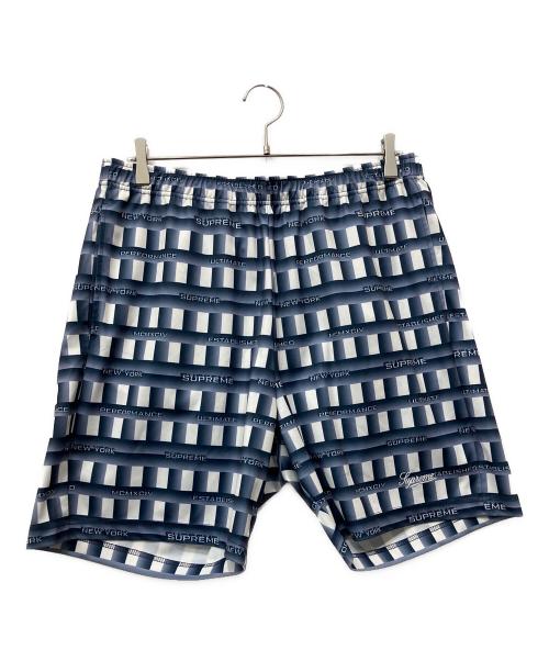 SUPREME（シュプリーム）SUPREME (シュプリーム) Grid Soccer Short ネイビー×ホワイト サイズ:Ｍの古着・服飾アイテム