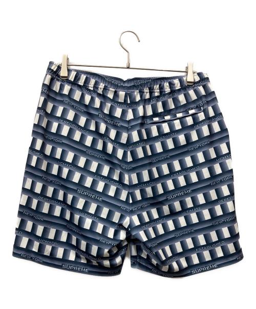 SUPREME（シュプリーム）SUPREME (シュプリーム) Grid Soccer Short ネイビー×ホワイト サイズ:Ｍの古着・服飾アイテム