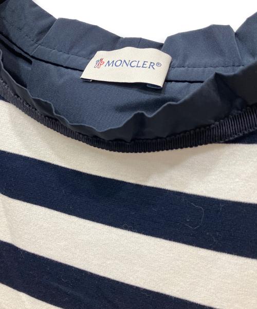 MONCLER（モンクレール）MONCLER (モンクレール) 半袖ワンピース ホワイト×ネイビー サイズ:不明の古着・服飾アイテム