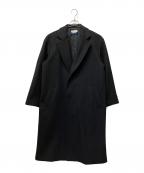 MAISON SPECIALメゾンスペシャル）の古着「Super140s Prime-Over Melton Chesterfield Coat」｜ブラック