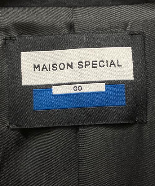 MAISON SPECIAL（メゾンスペシャル）MAISON SPECIAL (メゾンスペシャル) Super140s Prime-Over Melton Chesterfield Coat ブラックの古着・服飾アイテム
