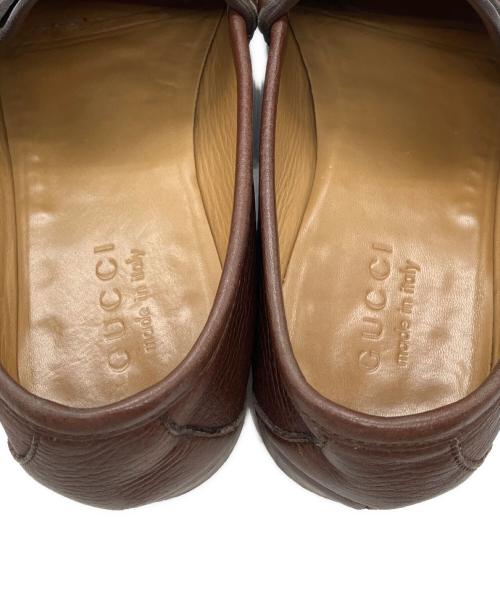 GUCCI（グッチ）GUCCI (グッチ) ホースビットローファー ブラウン サイズ:8の古着・服飾アイテム