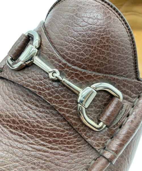 GUCCI（グッチ）GUCCI (グッチ) ホースビットローファー ブラウン サイズ:8の古着・服飾アイテム
