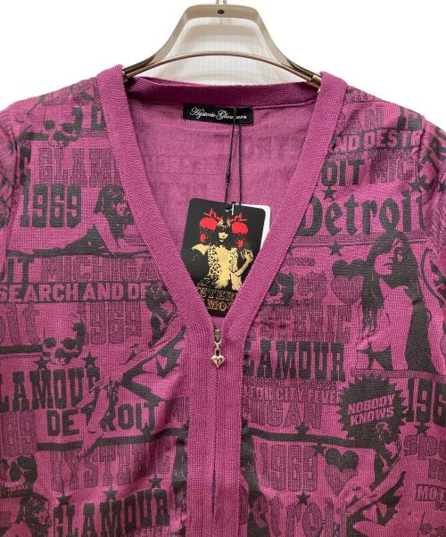Hysteric Glamour（ヒステリックグラマー）Hysteric Glamour (ヒステリックグラマー) 薄手カーディガン パープル サイズ:FREEの古着・服飾アイテム