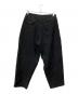 COMME des GARCONS HOMME PLUS (コムデギャルソンオムプリュス) ポリ縮絨タックワイドテーパードパンツ ブラック サイズ:XS：20000円