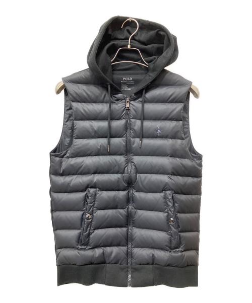 POLO RALPH LAUREN（ポロ・ラルフローレン）POLO RALPH LAUREN (ポロ・ラルフローレン) ダウンベスト ブラック サイズ:XSの古着・服飾アイテム