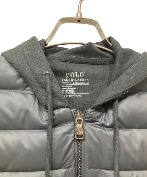 POLO RALPH LAUREN（ポロ・ラルフローレン）POLO RALPH LAUREN (ポロ・ラルフローレン) ダウンベスト ブラック サイズ:XSの古着・服飾アイテム