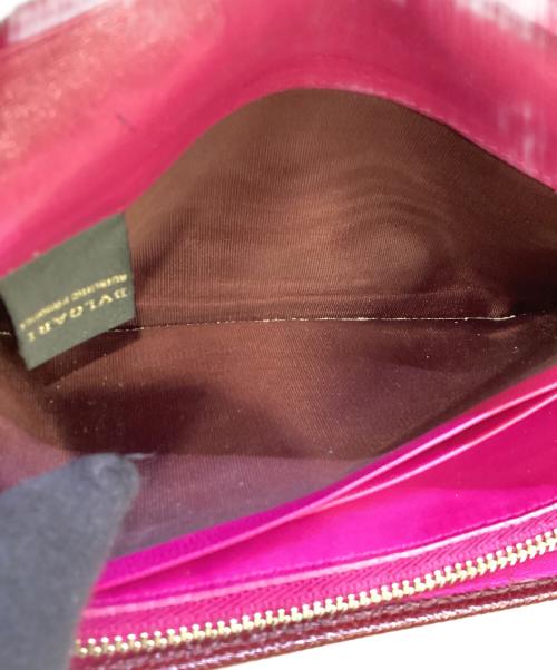 BVLGARI（ブルガリ）BVLGARI (ブルガリ) 2つ折り長財布 ボルドーの古着・服飾アイテム