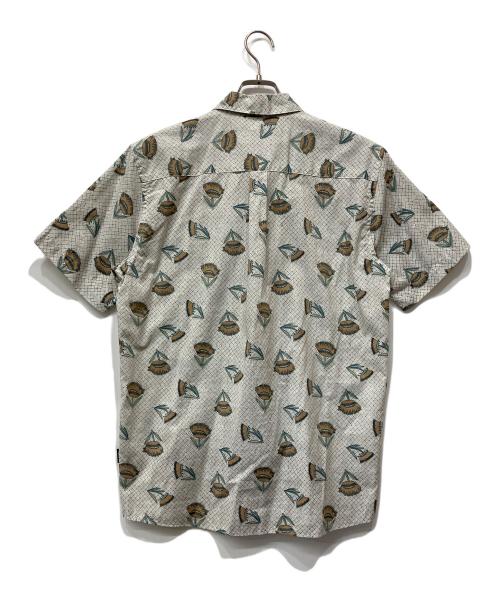 Patagonia（パタゴニア）Patagonia (パタゴニア) 半袖シャツ ホワイト×ベージュ サイズ:Mの古着・服飾アイテム