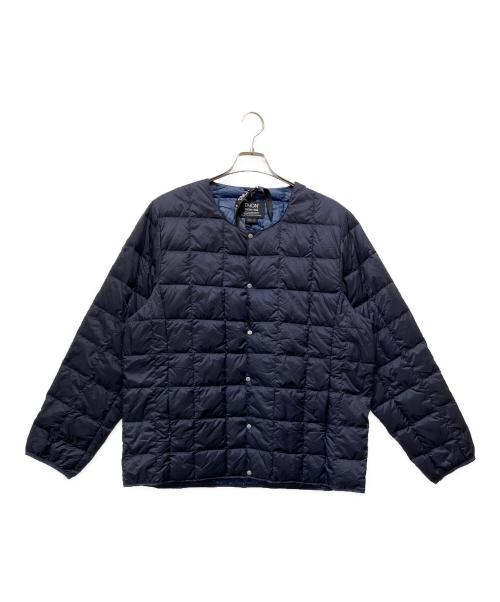 TAION（タイオン）TAION (タイオン) ベーシック クルーネックボタン インナーダウンジャケット ネイビー サイズ:3XLの古着・服飾アイテム