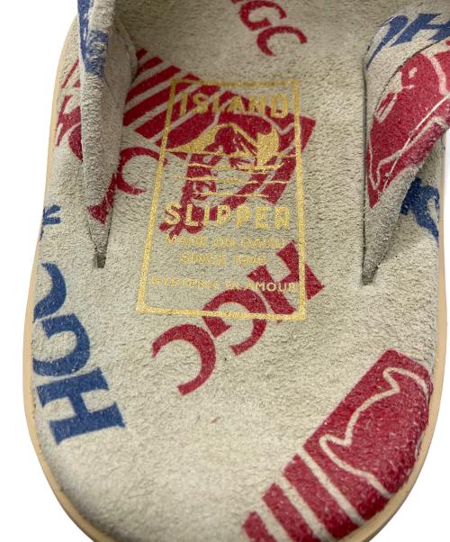 Hysteric Glamour（ヒステリックグラマー）Hysteric Glamour (ヒステリックグラマー) ISRAND SLIPPER (アイランドスリッパ) クロスストラップサンダル マルチカラー サイズ:6の古着・服飾アイテム