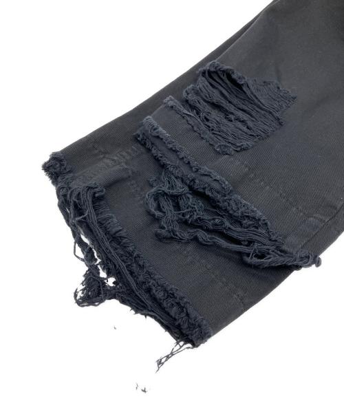 DOLCE & GABBANA（ドルチェ＆ガッバーナ）DOLCE & GABBANA (ドルチェ＆ガッバーナ) ダメージ加工デニムパンツ ブラック サイズ:46の古着・服飾アイテム