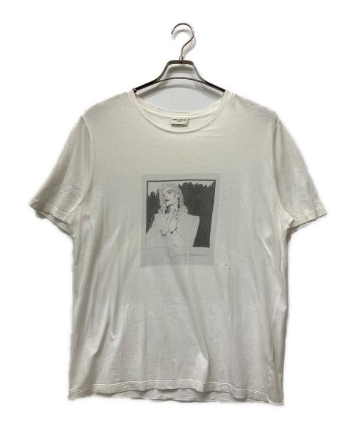 Saint Laurent Paris（サンローランパリ）Saint Laurent Paris (サンローランパリ) Tシャツ ホワイト サイズ:Lの古着・服飾アイテム